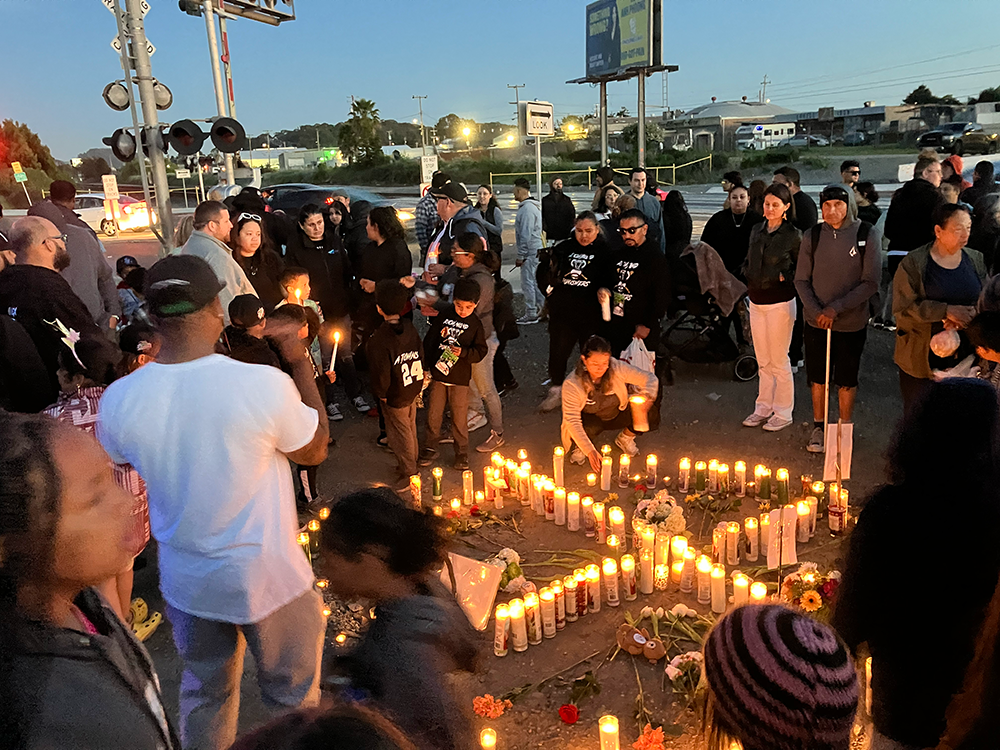 Family holds candlelight vigil for six-year-old who died in car accident