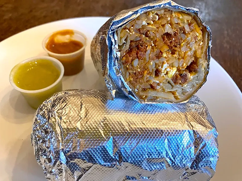 Chorizo Breakfast Burrito