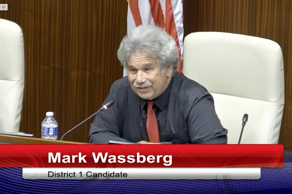 Mark Wassberg hopes to win a council seat and work to reduce crime