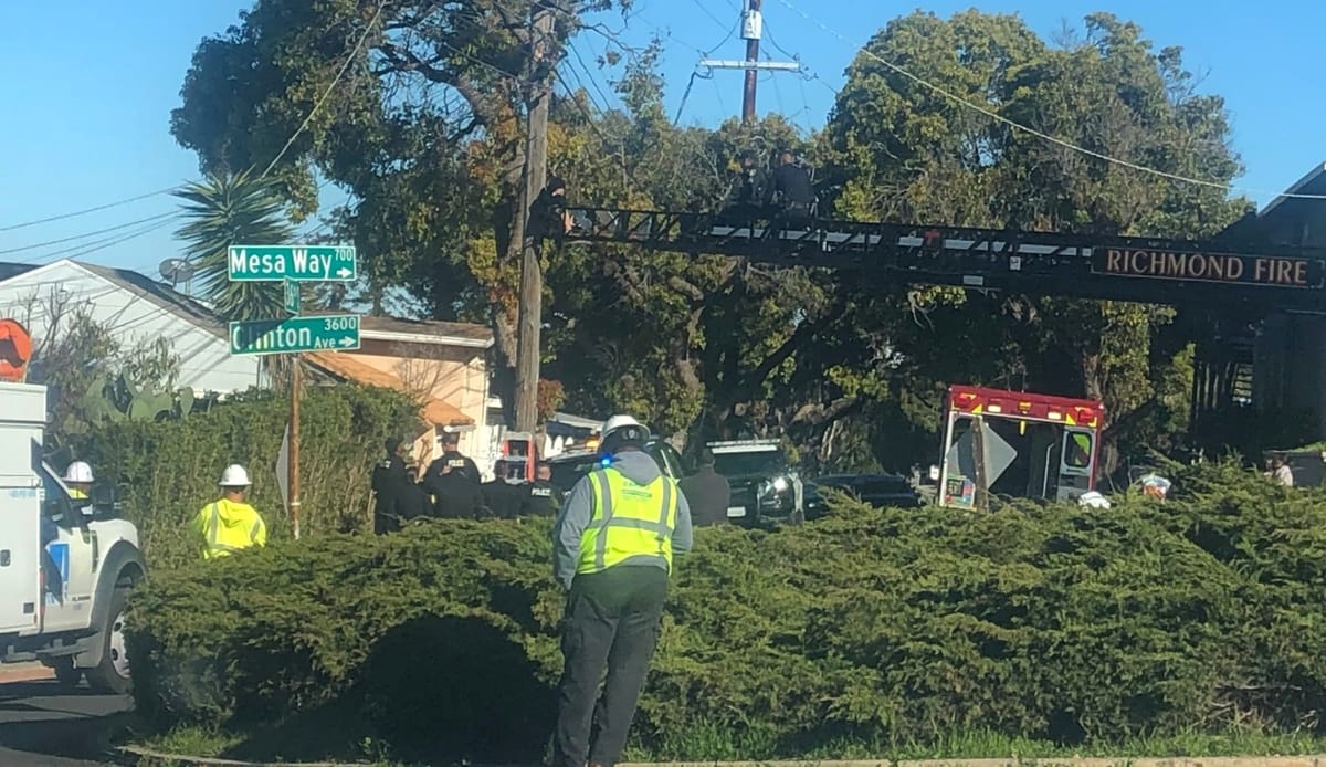 Richmond Police resolve incident involving person on Clinton Hill utility pole