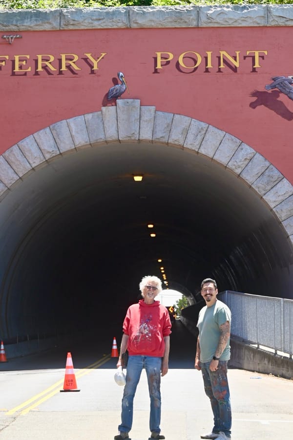 Point Richmond's Ferry Point Tunnel Mural gets a touchup